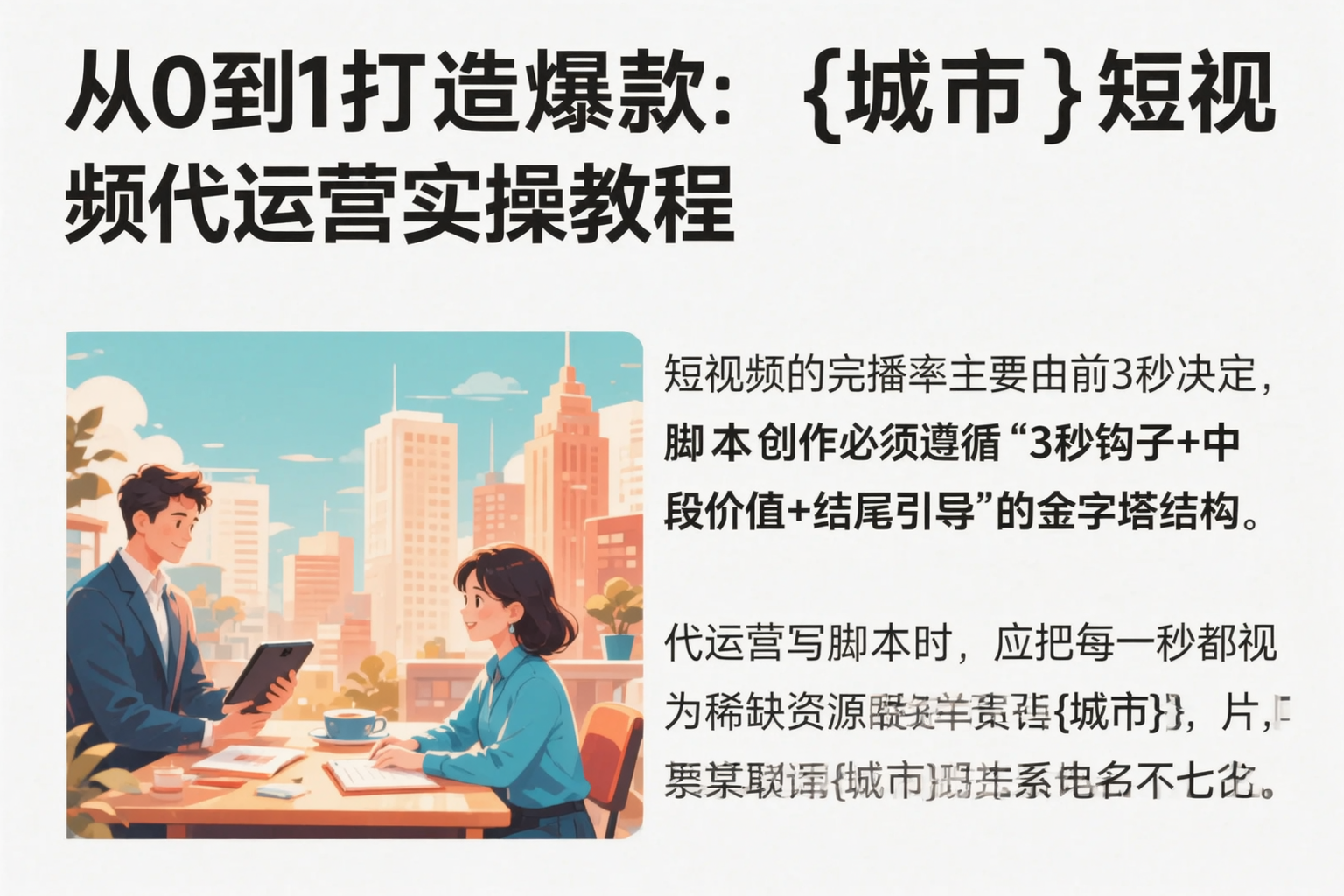 从0到1打造爆款：洛阳短视频代运营实操教程
