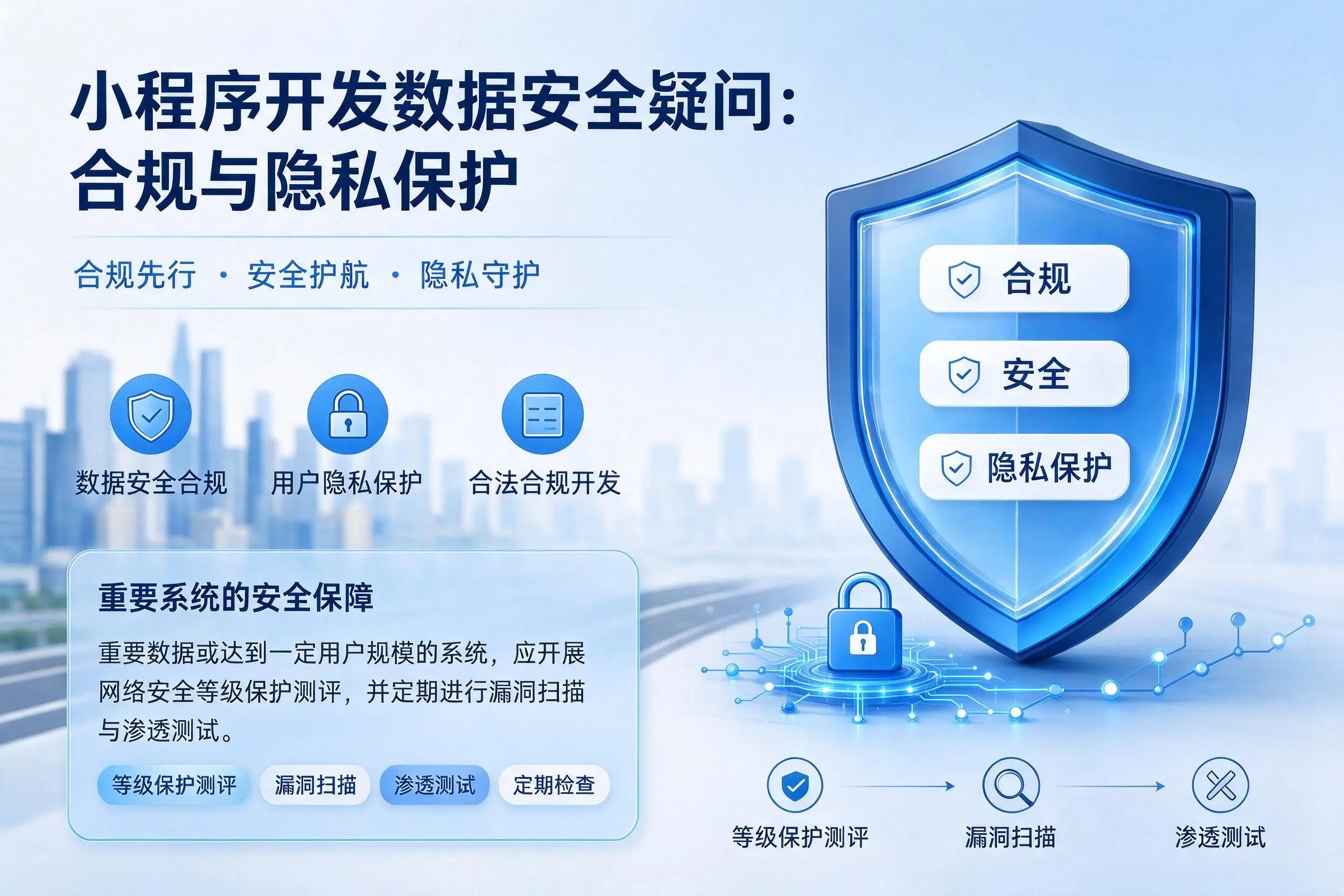 洛阳小程序开发数据安全疑问:合规与隐私保护