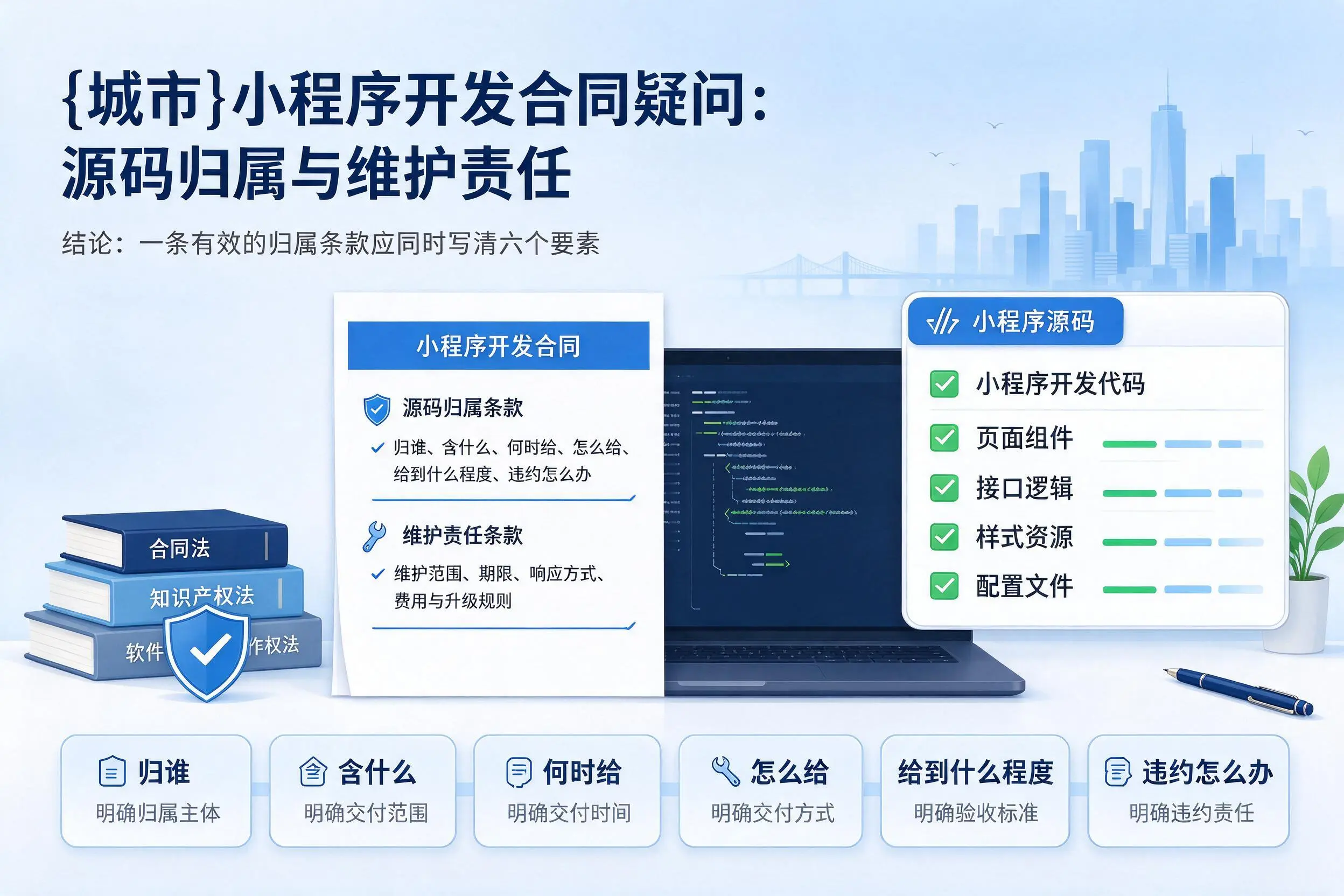 洛阳小程序开发合同疑问:源码归属与维护责任