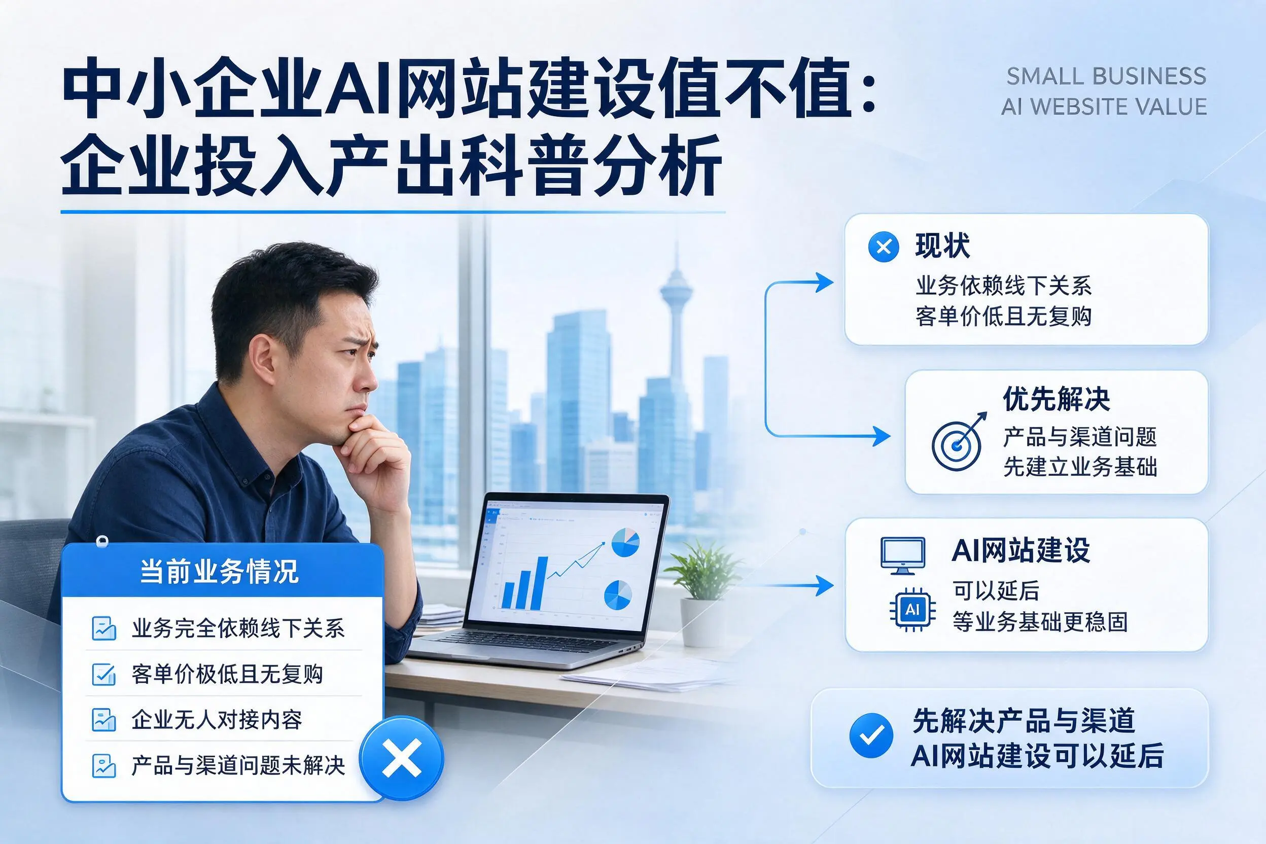 中小企业AI网站建设值不值:洛阳企业投入产出科普分析