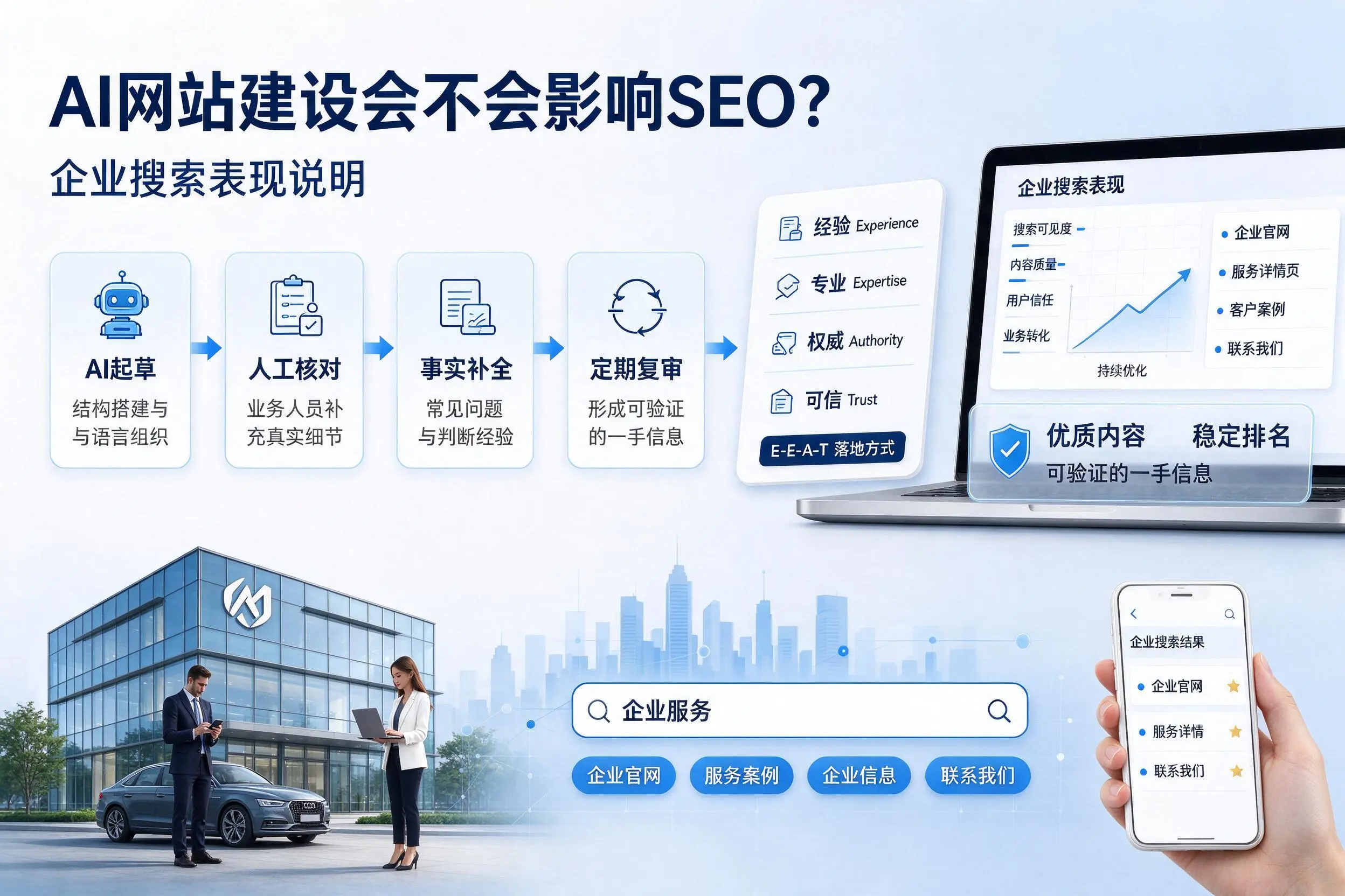 AI网站建设会不会影响SEO？洛阳企业搜索表现说明