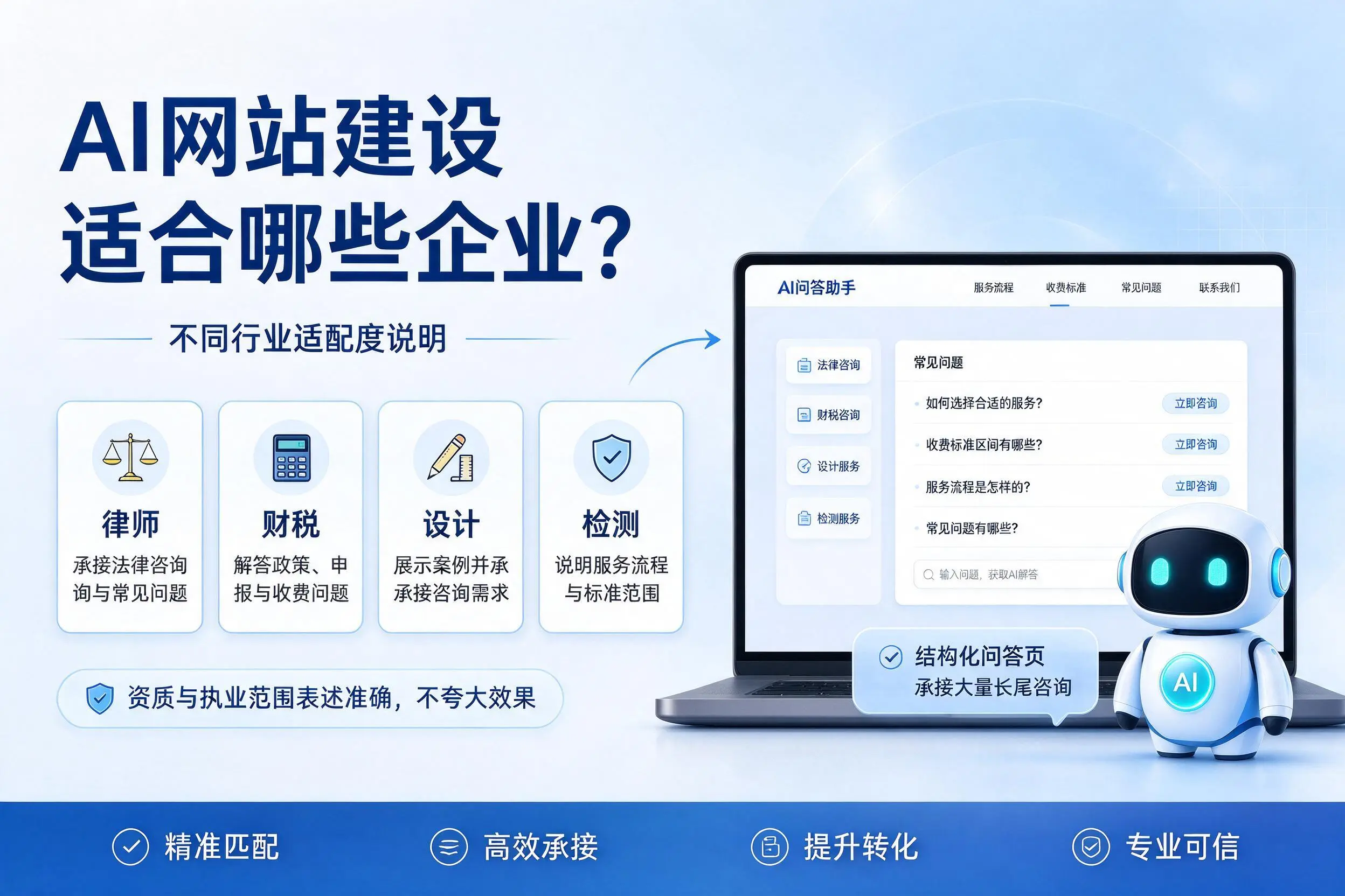 AI网站建设适合哪些企业?洛阳不同行业适配度说明