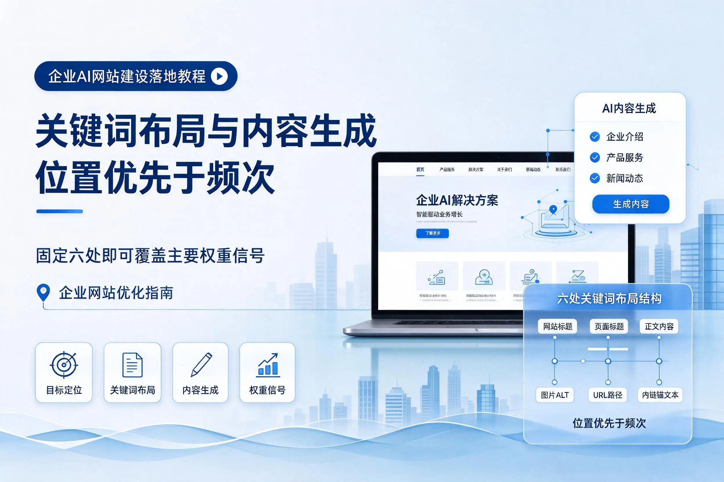 洛阳企业AI网站建设落地教程:关键词布局与内容生成